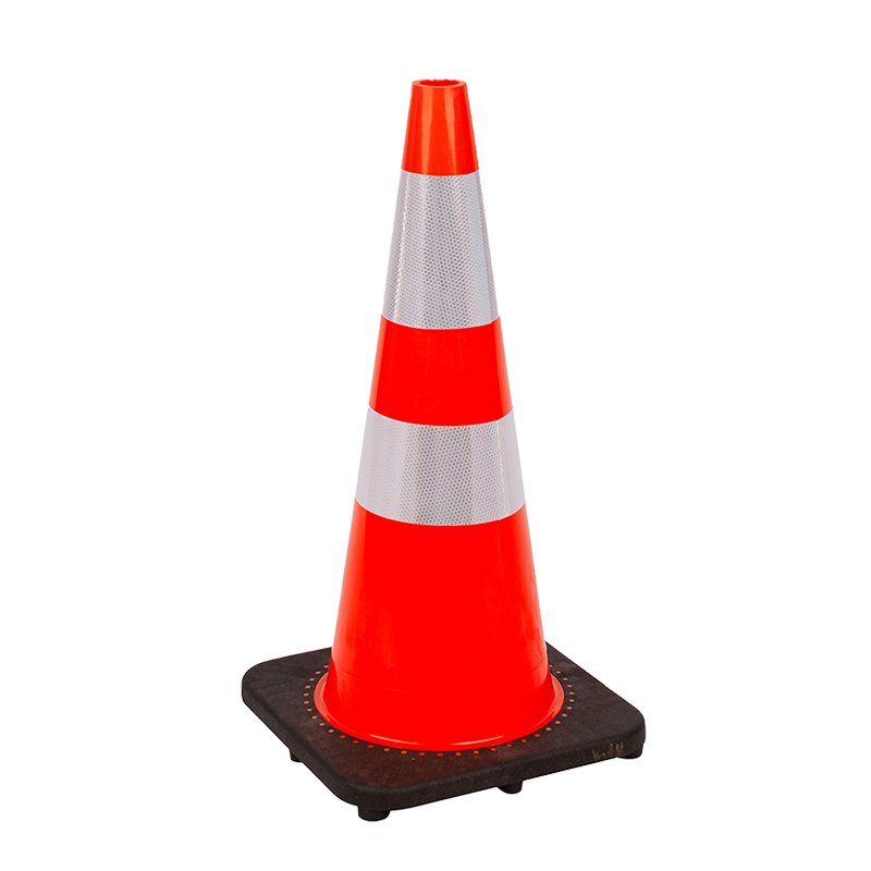 TC-PVC70B Fabricante de seguridad vial PVC Cono de tráfico flexible reflectante