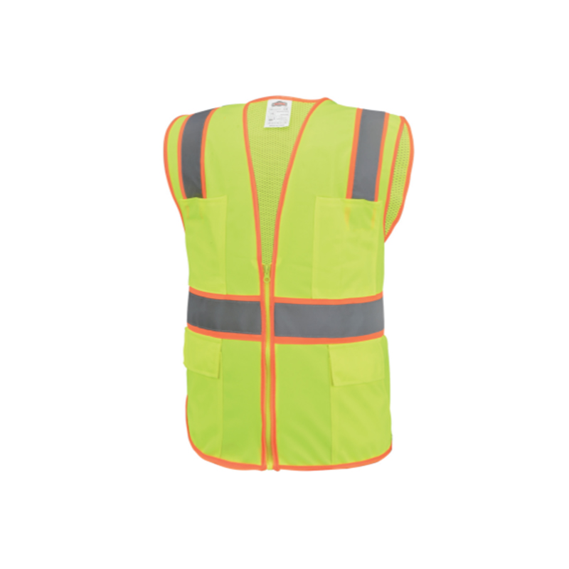 SV005 Economía Hi-Viz Señalización reflectante Seguridad Vest C/W Zip & Pockets