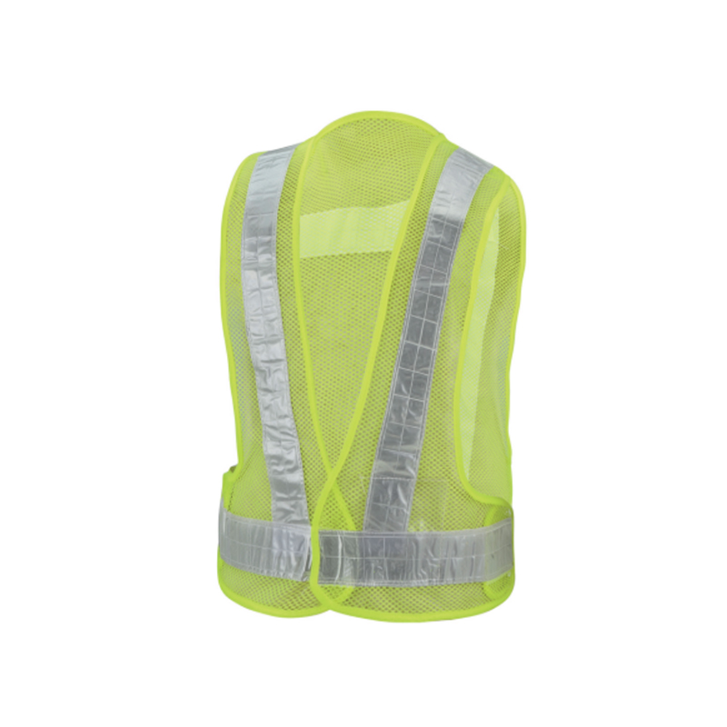 SV008 Economía Hi-Viz 100% Vest de seguridad reflectante de poliéster de malla